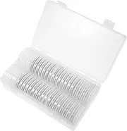 HOUDERCO 1 Set Transparent Coin Storage Box Compact Coin Collection Holder Closure for Easy Viewing for Collectors Up