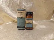 Vintage Collectible Bottle Abbott Nicotinic Acid Supplement With Box Brown Glass