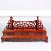 China Red Suanzhi Carved Sword Knife Dagger Blade Cane Gun Holder Stand Display9