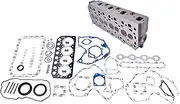 Flynsu Complete Cylinder Head & Full Gasket Set Replacement for Mitsubishi S4L S4L2 Engine MM35T MM40CR Excavator CAT 304CR Terex TC35 Excavator