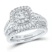 1 CT-Diamond 1/5CT-CRD BELLISIMMO BRIDAL SET CERTIFIED