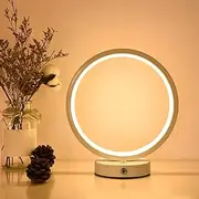 Table Lamp, Touch Control LED Bedside Lamp Plugging in for Indoor for Home (3 Colors Dimming)
