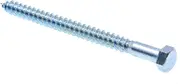Prime-Line 9056467 Hex Lag Screws, 3/8 in. X 5 in, A307 Grade A Zinc Plated Steel, 50-Pack