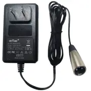 3-Pin XLR AC Adapter For Rubicon Mobility DX08 DX12 D1-6011 Electric Wheelchair