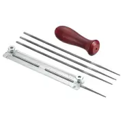 Chainsaw Sharpener Kit 3/16" (4.8 mm) Round Saw Chain File w Guide/Files/Handle