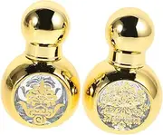 OSOLADY Rollerball Perfume Bottles Set 15ml Essential Oil Travel Vials Mini Glass Roller Bottles Refillable Aromatherapy Containers