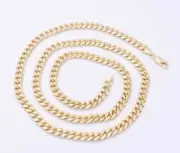 6mm Miami Cuban Royal Link Necklace Chain Real 10K Yellow Gold All Sizes
