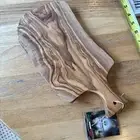 Handmade Olive Wood Charcuterie Bread Cheese Cutting Board Arte Legno 10” X 6”