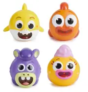 Nickelodeon BABY SHARK'S Big Show! Bath Squirts Spray Water for Tub Time Fun 4Pk