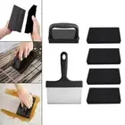 7x Griddle Cleaning Kit Griddle Spatula Heavy Duty for BBQ Grill Camping