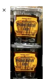 2 X Trader Joe's Milk Chocolate Peanut Butter Cups 16 oz