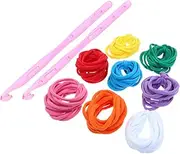 98pcs Loom Potholder Kit DIY Weaving Loom Craft Tools for Elastic Rope Colors Safe and Durable for Creative Projects and Skill Development