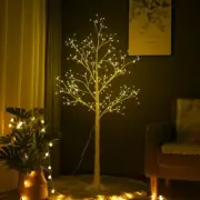 1.5M/4.9FT Lighted Christmas Tree Artificial Tree 288-LED For Home Party Xmas