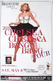 CHELSEA HANDLER 2010 "BANG BANG TOUR" SAN DIEGO CONCERT POSTER