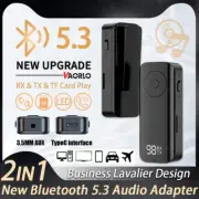 2 IN 1 Bluetooth 5.3 Audio Receiver Transmitter Stereo Music Wireless Adapter