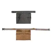 Professional Heavy Duty Waxed Canvas Multi Pocket Tool Belt Bag