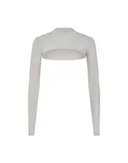 Echt Ribbed High Cut Long Sleeve - Micro Grey