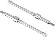 INJORA Steel 4mm Extended Dogbone Axle Shaft for INJORA SCX24 Aluminum Axles Replacement（Front）