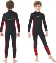 SeaSkin 3mm Kids Full Body Neoprene Wetsuit Size 6 Red And Black Long Sleeve New