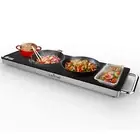 NutriChef Portable Electric Food Hot Plate-Stainless Steel Warming Tray&Dish ...