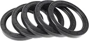 X AUTOHAUX Universal Oil Seal TC Double Lip W Steel Spring Seal Ring Rotary Shaft Seal 82x105x13mm High Pressure Nitrile Rubber Black 5 Pcs