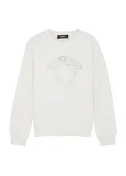 Versace Kids Logo-embellished Cotton Sweatshirt (8-14 Years) - White - 14YR (14 Years) 14YR (14 years)