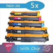 5 Toner TN251 TN255 for Brother HL-3150/3170/9015CDW MFC-9140/9330/9335/9340 CDW