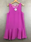 New Everly Sleeveless Fuchsia Flounce Hem Dress size S