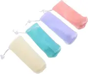 Travel Soap Holder 8 Pack Pouch for Soap Bars Facial Net Thicken Lather Soap Bar Case