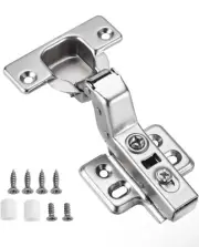 Kimdot 20PCS Inset Cabinet Door Hinges Concealed Euro Soft Close 35mm 105°