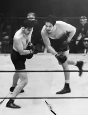 Max Baer Boxing Against Jimmy Braddock 1935 Old Boxing Photo