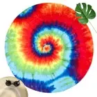 Round Beach Towel Sandproof Beach Blanket Circle Yoga-Mat Multi-Purpose Towel