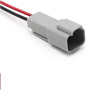 BIZOCA 5/20/100 Sets of Waterproof connectors Compatible Automotive Male/Female, 18AWG 15CM Wire DT06/DT04/2/4/6/8/12S/P(DT04-2P (18AWGX15CM),20 Sets)