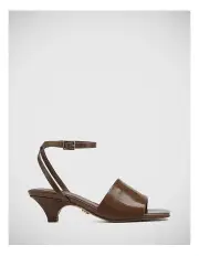 [Wittner] Fleet Crinkle Patent Leather Heel in Brown