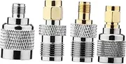 ARTIBETTER 4pcs Antenna Adapter Coaxial Adapter High Frequency Adapter Home Adapter Coaxial Connector Antenna Connector Alloy