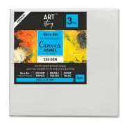 Little Birdie Canvas Panel MDF Board 6"X6" 3/Pkg-6"X6"