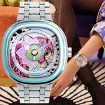 SEVENFRIDAY X PAPA DON`T PREACH 聯名印度風花豹圖樣女錶-42X42.5MM C1/01