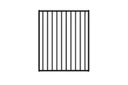 Aluminium Fencing Gate Black