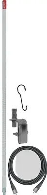 Firestik II Single CB Radio Antenna Kit with the Deluxe Tunable Tip - FS3-SMK WH
