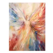 Abstract Angel Canvas Print