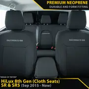 Toyota Hilux 8th Gen (Cloth Seats) SR & SR5 Premium Neoprene Full Bundle (Available)