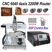 CNC 6040 4axis 2200W Router DSP Desktop Engraving Drilling Milling Machine