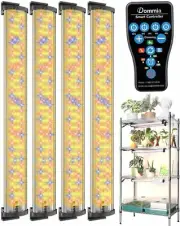 DOMMIA Grow Lights, 80W Dimmable, IP54 Waterproof LED Grow Light Strip with 6...