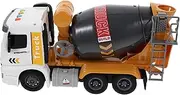 Simulation Engineering Vehicle Cement Mixer Truck with Music and Light Pull Back Car for Construction Vehicle Present for Fun Playset for Birthdays and Holidays
