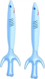 Kisangel 2Pcs Inflatable Shark Swords Pirate Playthings for Parties Festivals and Cosplay Events Safe and Fun Balloon for Performance