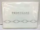 Frontgate King FLAT bed Sheet 1020 thread count Egyptian cotton White sterling