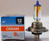 在飛比找Yahoo!奇摩拍賣優惠-【晴天】OSRAM 黃金光燈泡 汽車大燈 H7 12V55W