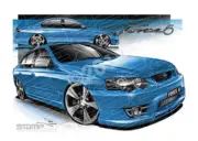 FPV Force 6 FV360 BFt FORCE6 BLUE PRINT A1 STRETCHED CANVAS (FV360)