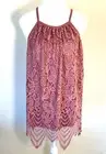 New Paper & Tee Women's 3X Lace Swing Tank Top Lined Pink/Mauve