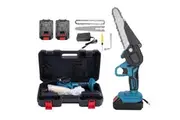 OZNALA 6" Chainsaw Portable Cutting Handheld Wood Cutter Electric Chainsaws Cordless AU